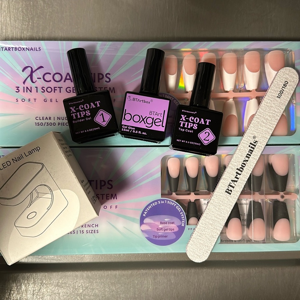 X coat nail tips set